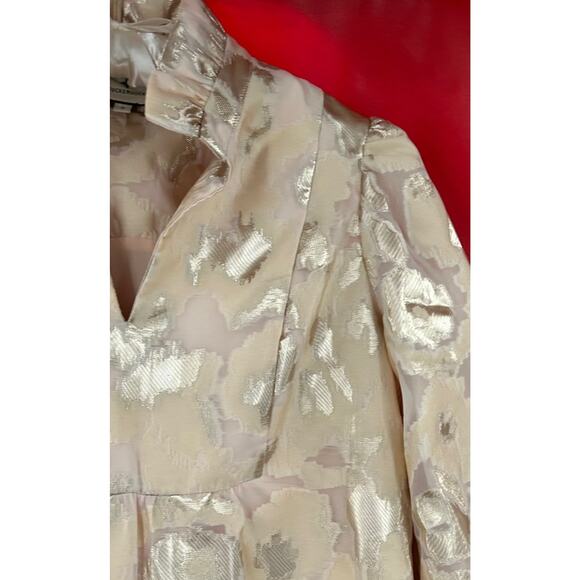 Tuckernuck Champagne Fil Coupe Palmerston Dress Size Small - Picture 10 of 14